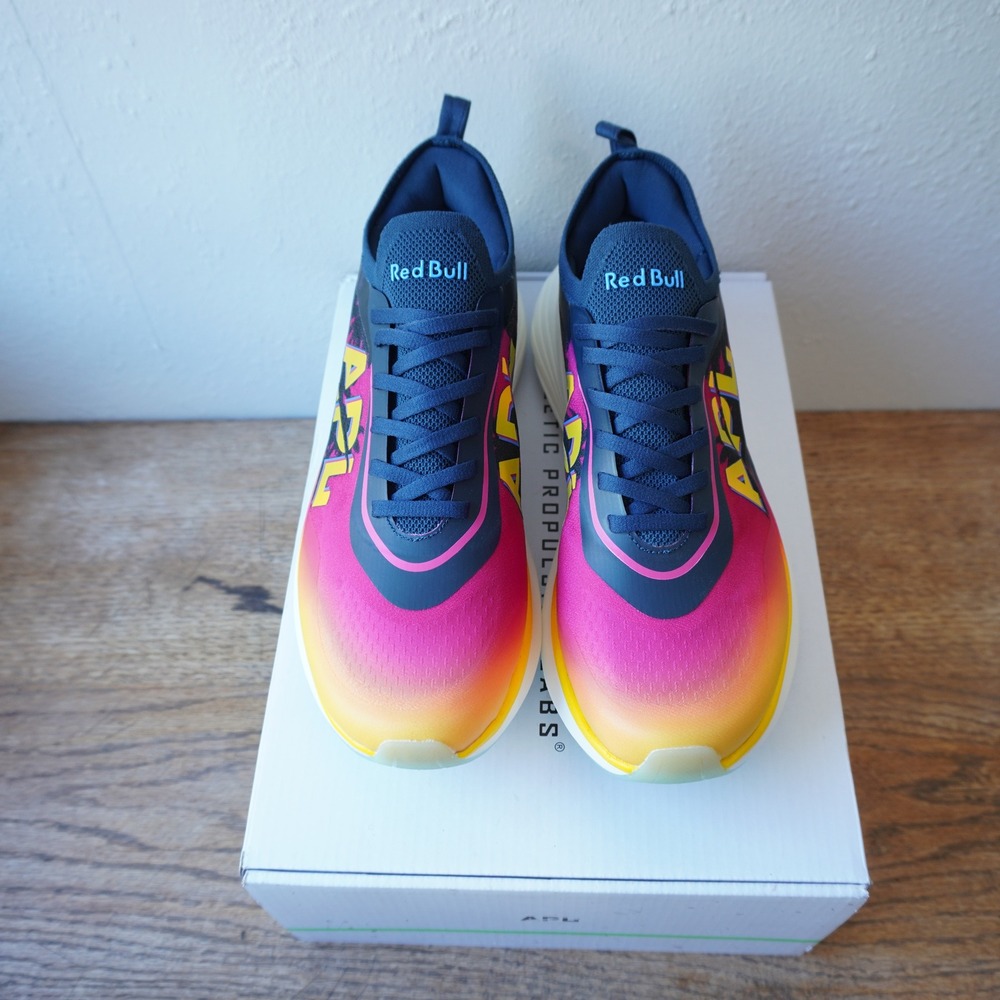 APL Women's 10 Podium Red Bull Racing Pink Yellow New Sunset Palm Running Shoes - Picture 4 of 11